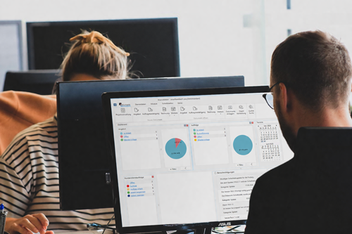 Softwareberatung für Handwerksbetriebe am Bildschirm